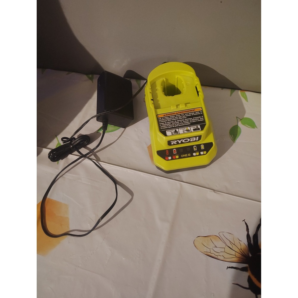 Ryobi ONE+ 18V Lithium-Ion Battery Charger PCG002 Green Black